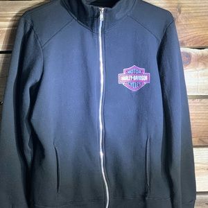 Guenuine Harley Davidson Woman’s Long sleeve zip up sweater XL